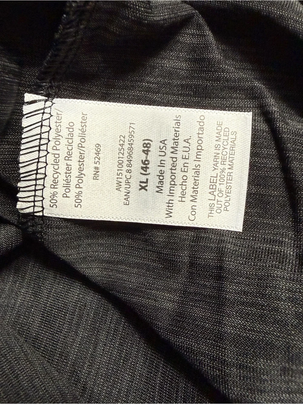 Athletic Works rich Black stripe Short-Sleeve Crewneck T-Shirt XL nwt